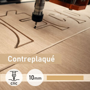 Découpe CNC sur contreplaqué 10mm