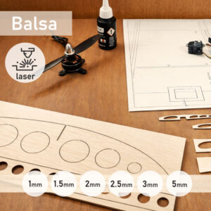 Découpe laser sur BALSA