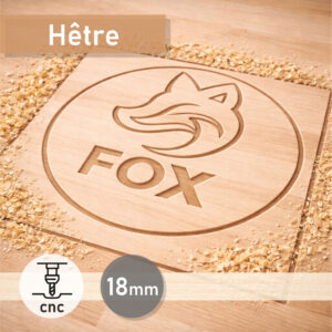 Découpe CNC sur Hêtre 18mm